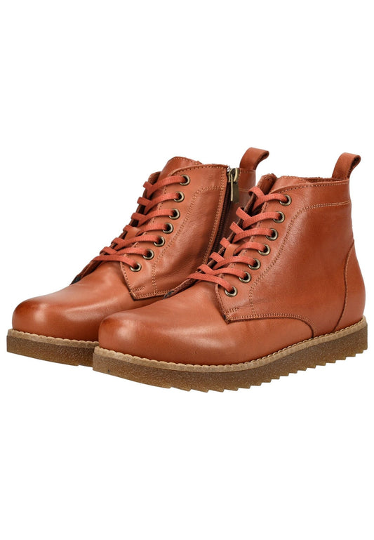 Andrea Conti Stiefelette Leder Kastanie