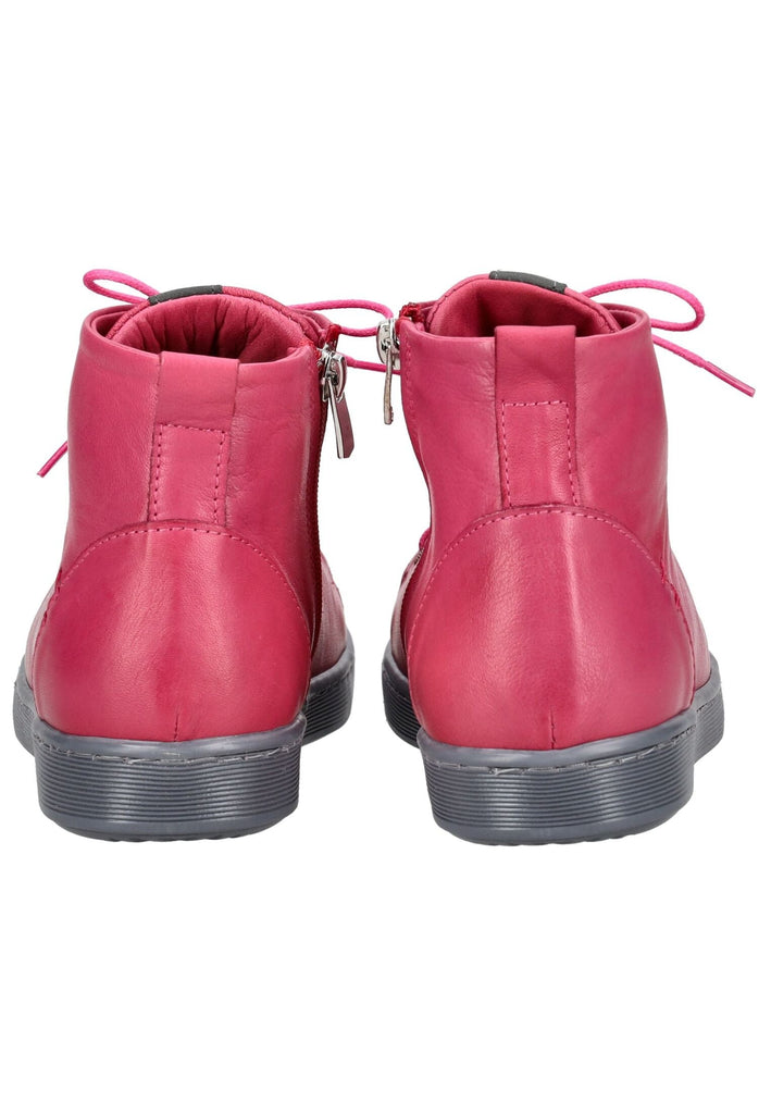 Andrea Conti Stiefelette Leder Pink