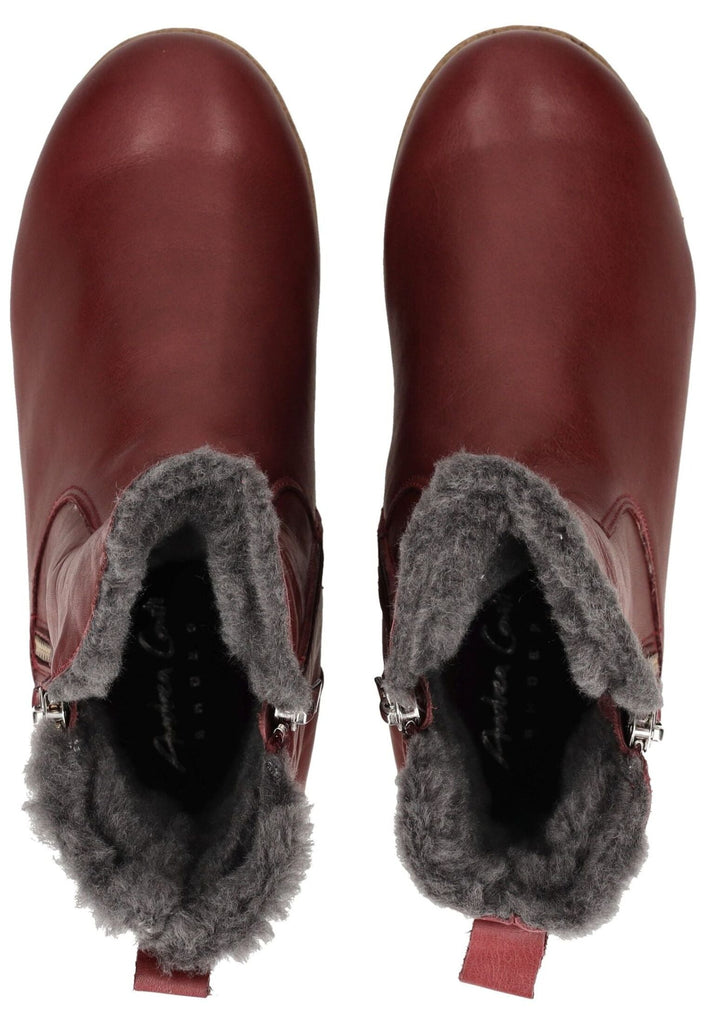Andrea Conti Stiefelette Leder Rot Warmfutter