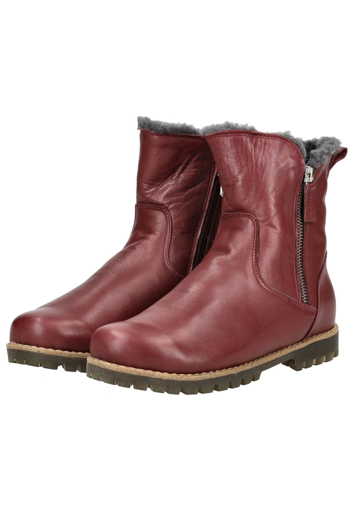 Andrea Conti Stiefelette Leder Rot Warmfutter
