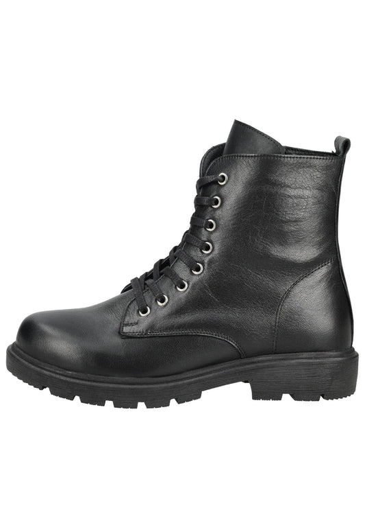Andrea Conti Stiefelette Leder Schwarz/Schwarz