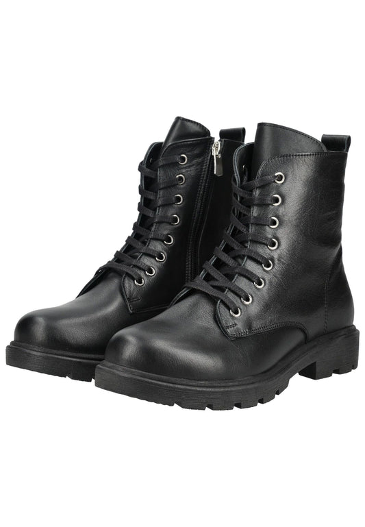Andrea Conti Stiefelette Leder Schwarz/Schwarz