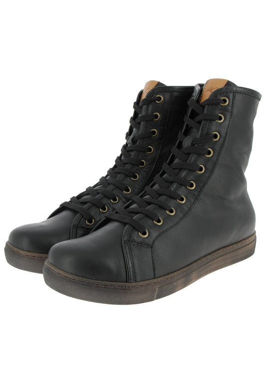 Andrea Conti Stiefelette Leder Schwarz Warmfutter