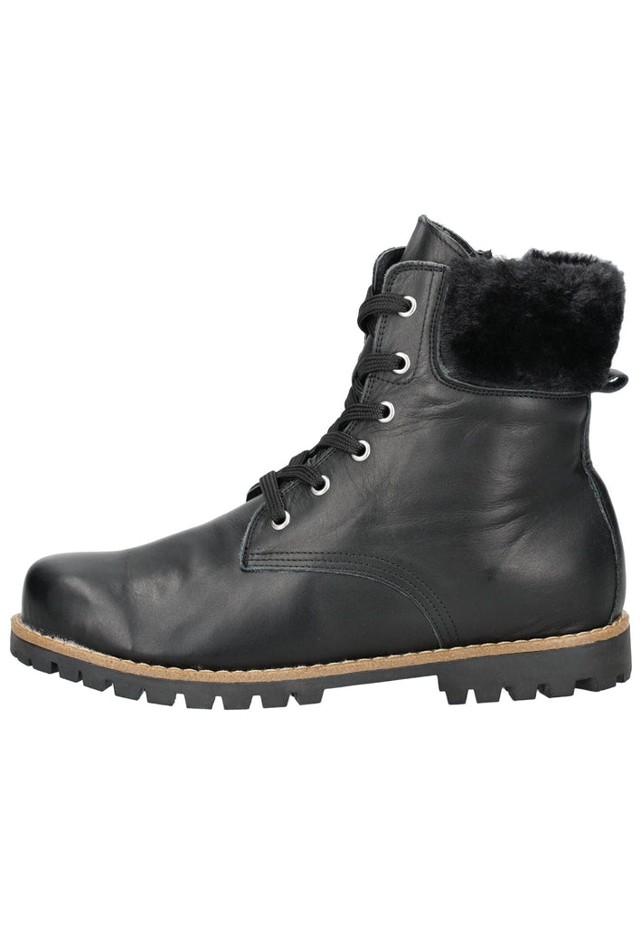 Stiefeletten Andrea Conti Stiefelette Leder/Textil Schwarz/Silber Warmfutter