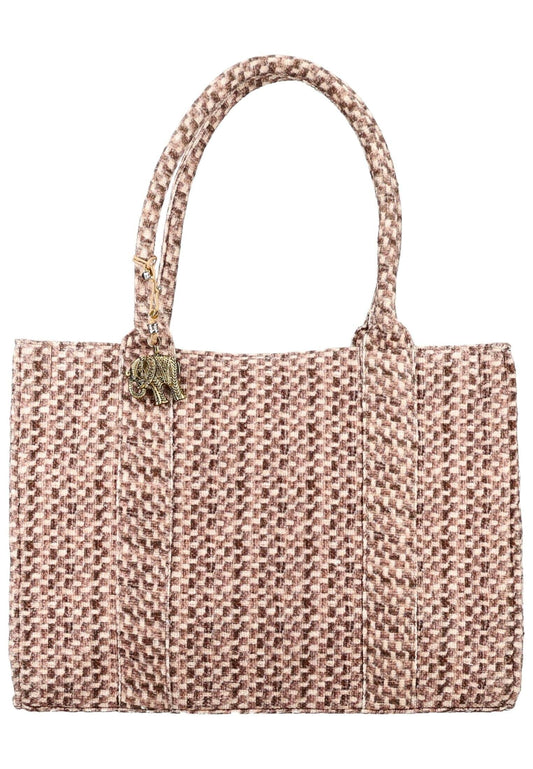 ANOKHI Taschen Baumwolle Beige