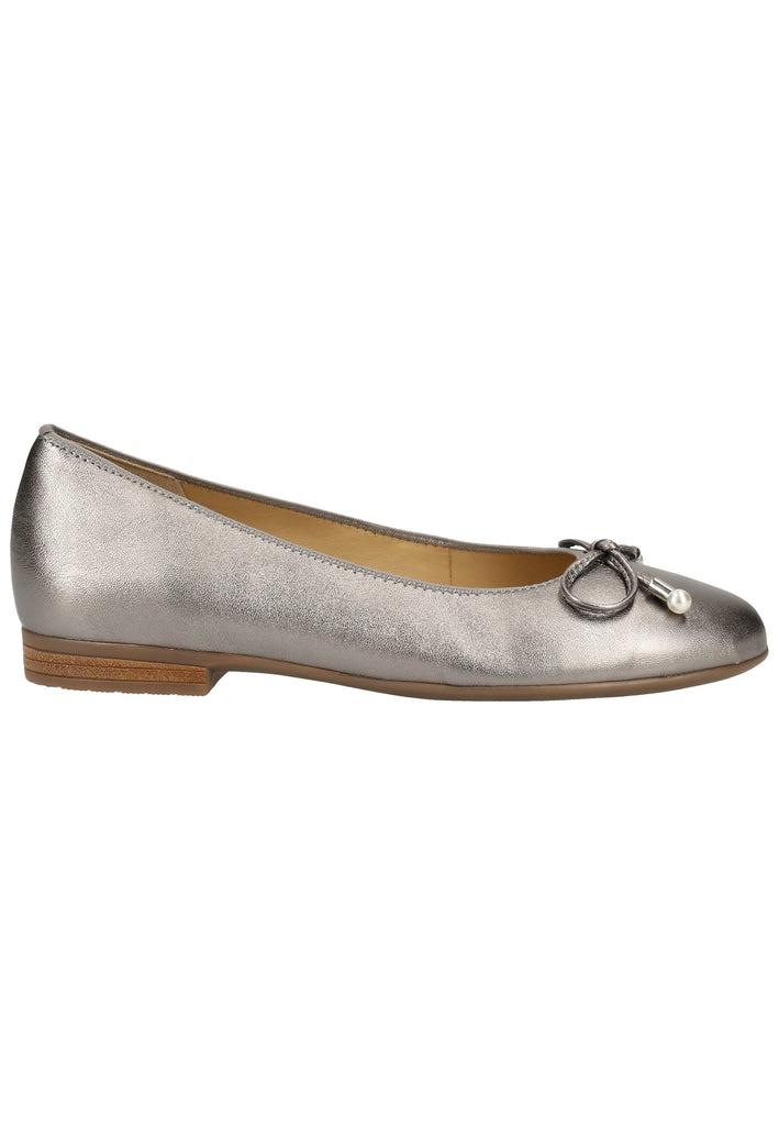 ara Ballerinas Glattleder Zinn