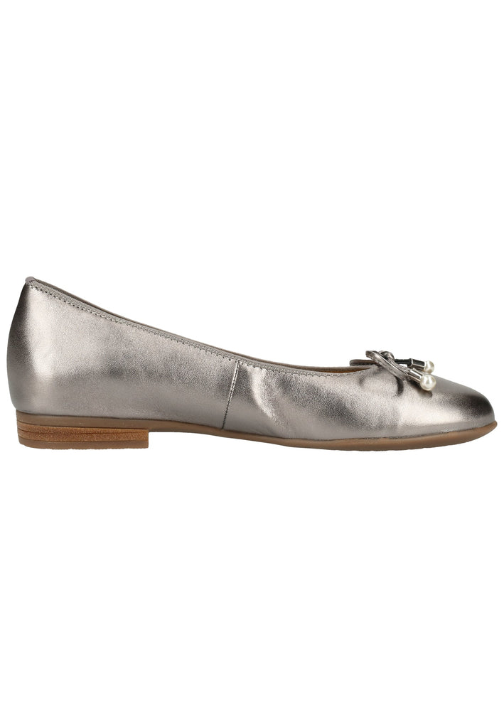 ara Ballerinas Glattleder Zinn