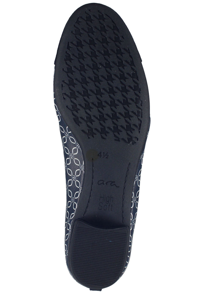 ara Ballerinas Leder Blau