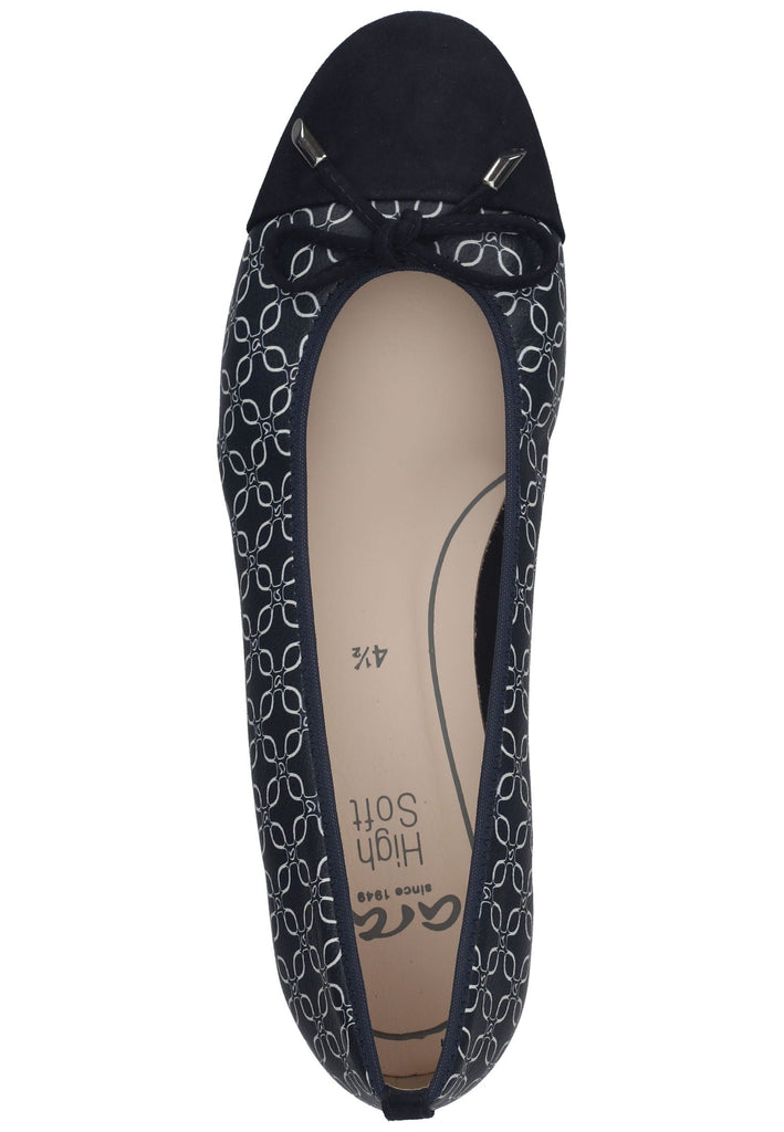 ara Ballerinas Leder Blau