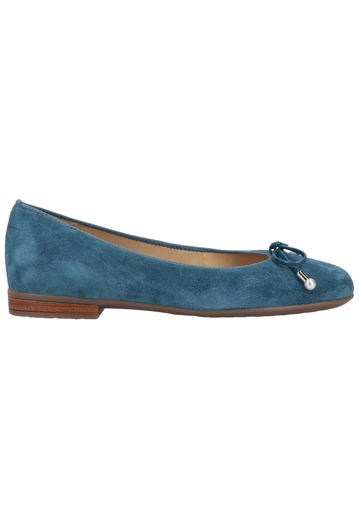 ara Ballerinas Leder Blau
