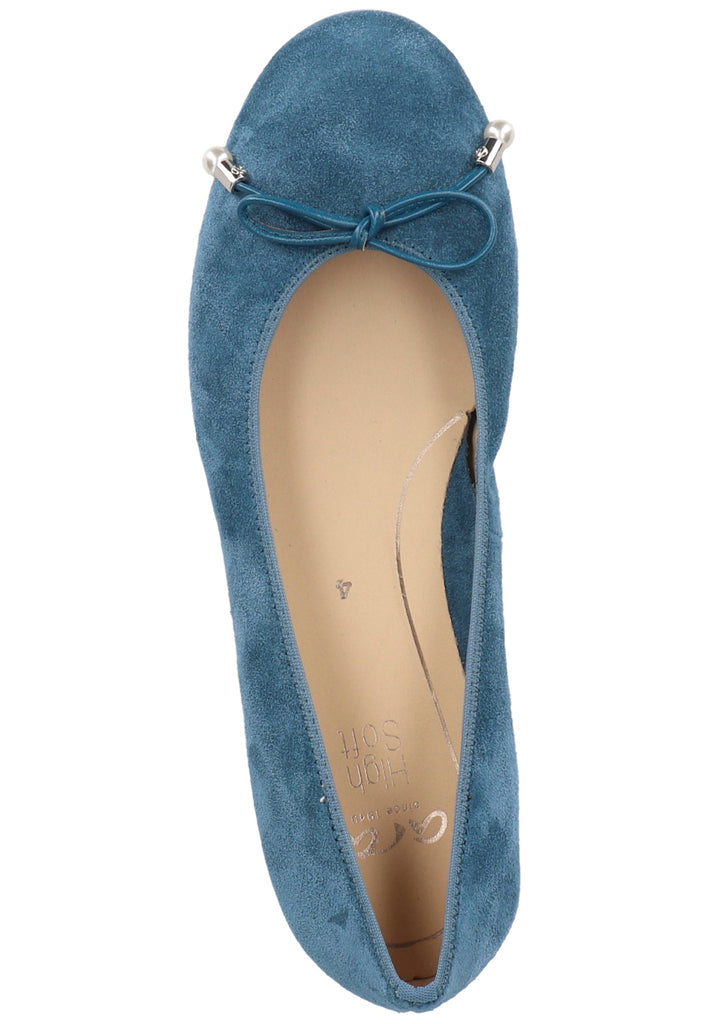 ara Ballerinas Leder Blau