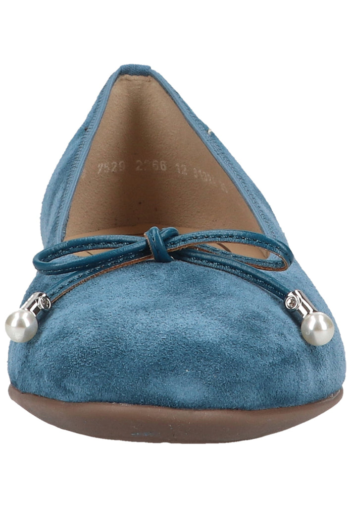 ara Ballerinas Leder Blau