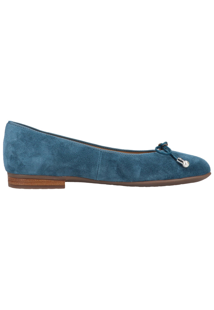 ara Ballerinas Leder Blau