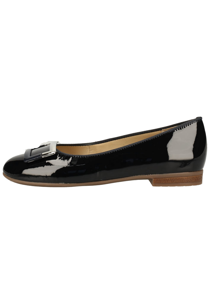 ara Ballerinas Leder Blau Lack