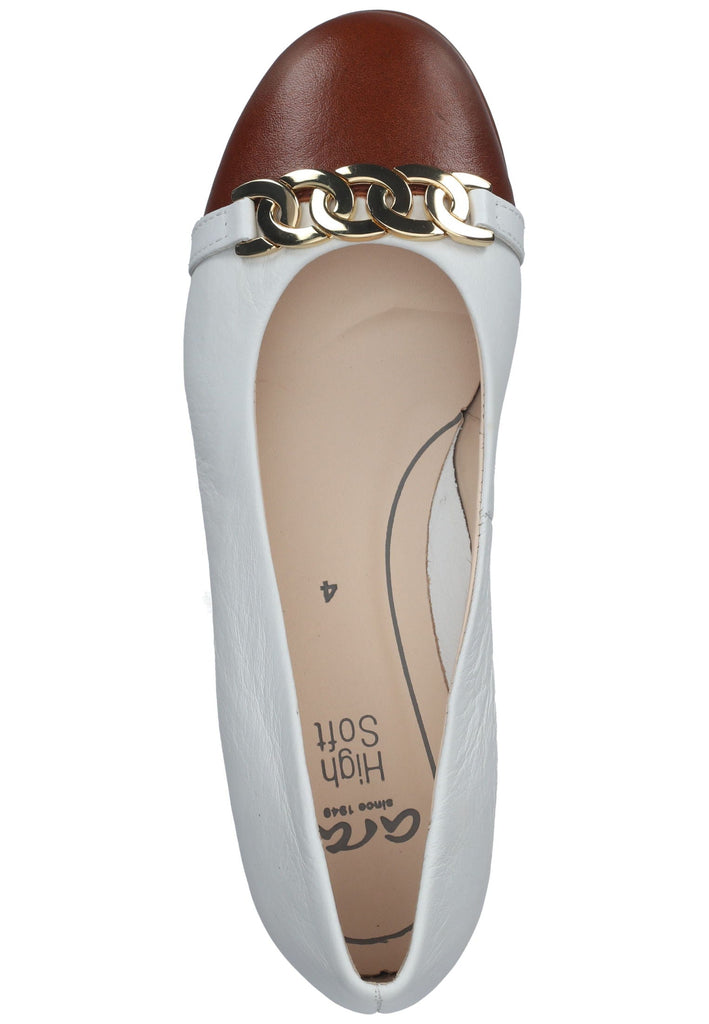 ara Ballerinas Leder Cognac