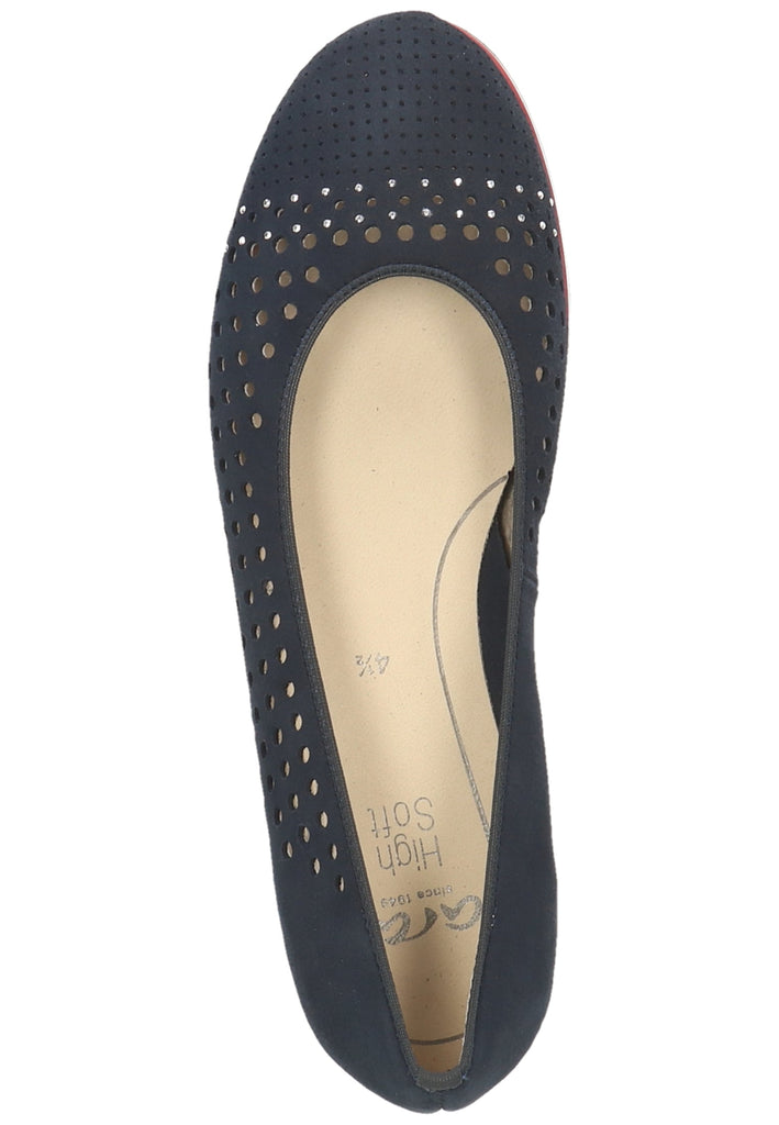 ara Ballerinas Leder Dunkelblau
