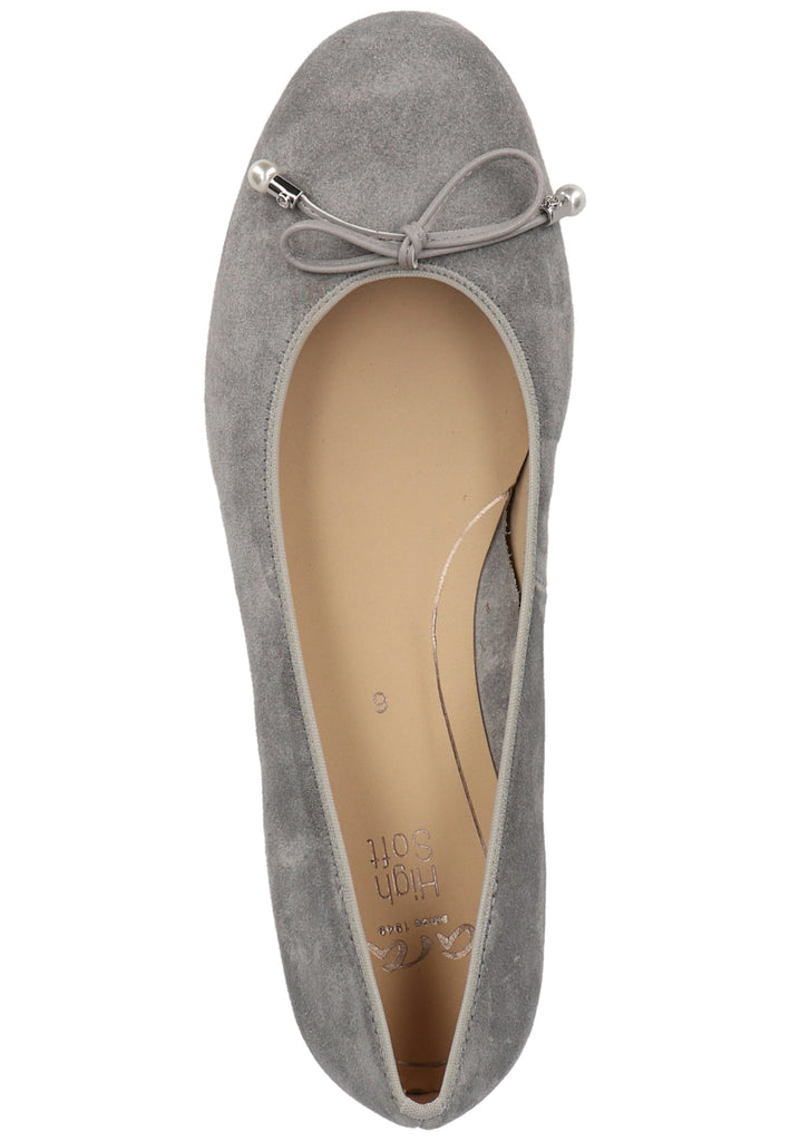 ara Ballerinas Leder Grau