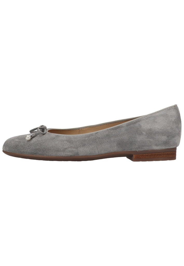 ara Ballerinas Leder Grau