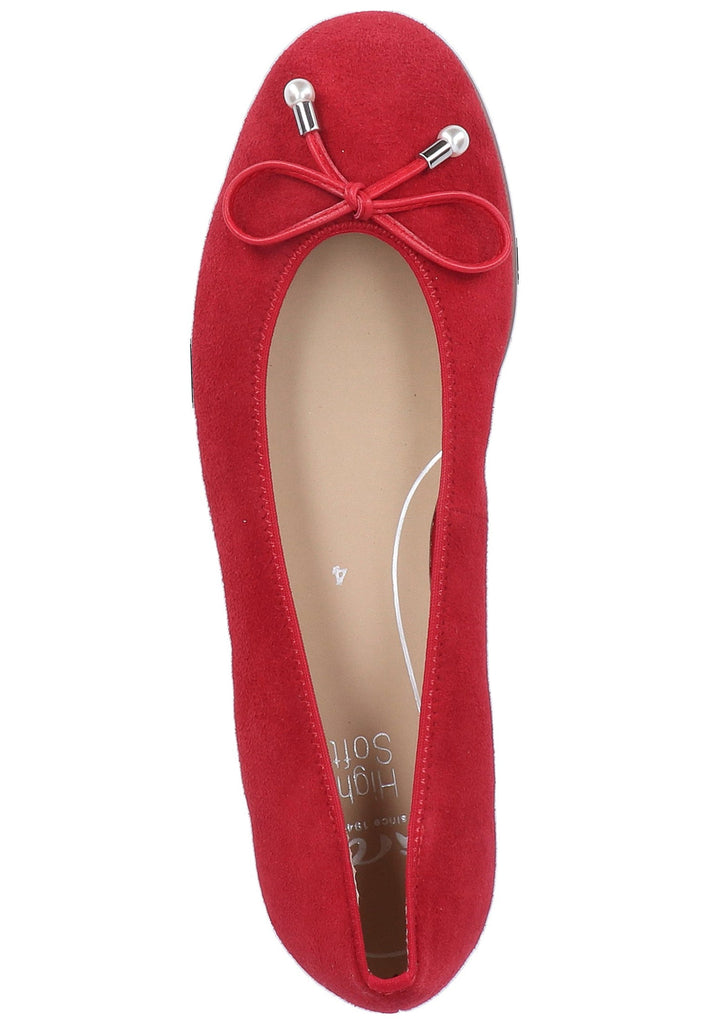 ara Ballerinas Leder Rot