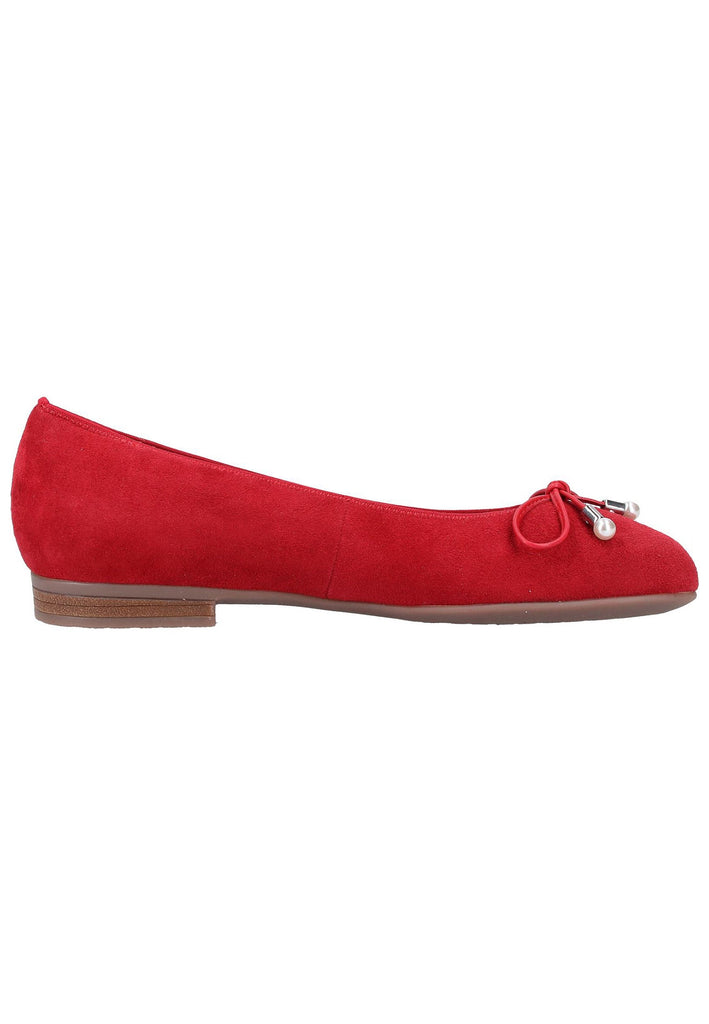 ara Ballerinas Leder Rot