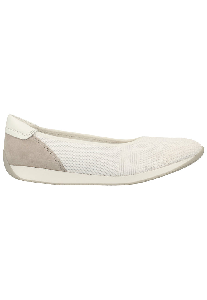ara Ballerinas Leder/Textil Weiß