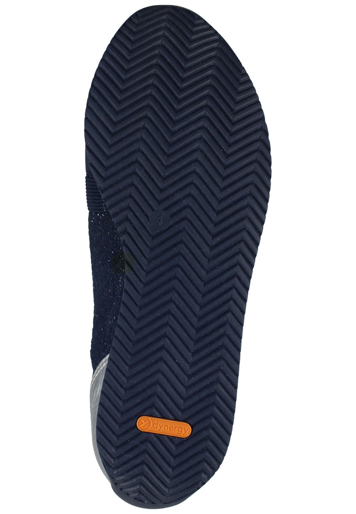 ara Ballerinas Lederimitat Blau/Silber