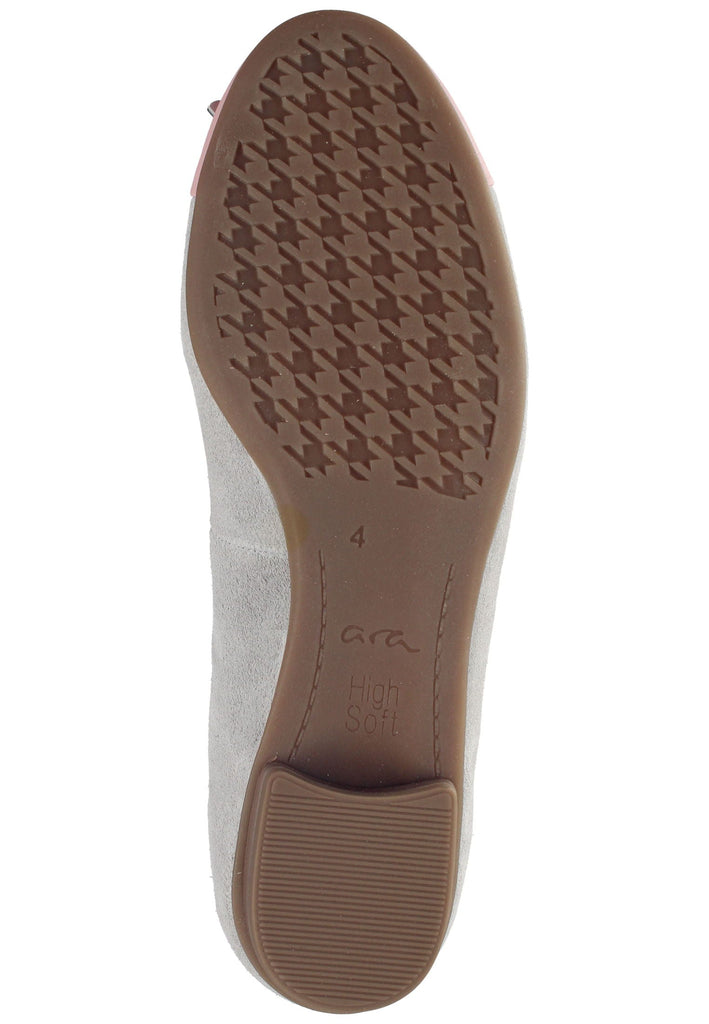 ara Ballerinas Lederimitat Rosa/Grau