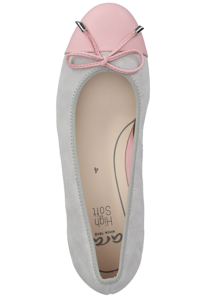 ara Ballerinas Lederimitat Rosa/Grau