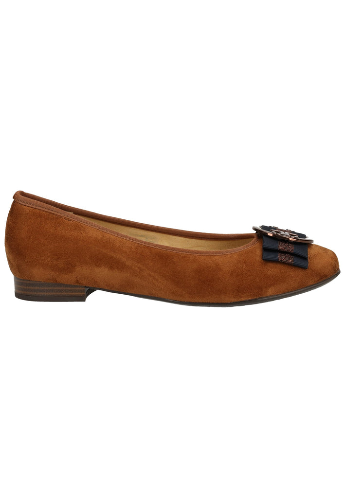 ara Ballerinas Textil Cognac