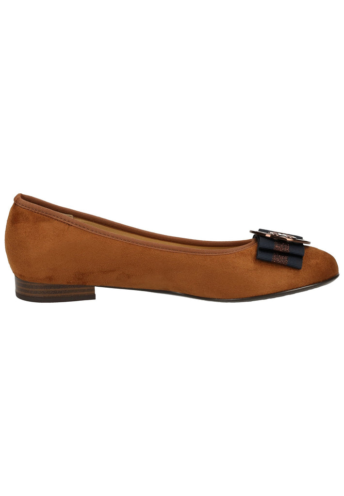 ara Ballerinas Textil Cognac