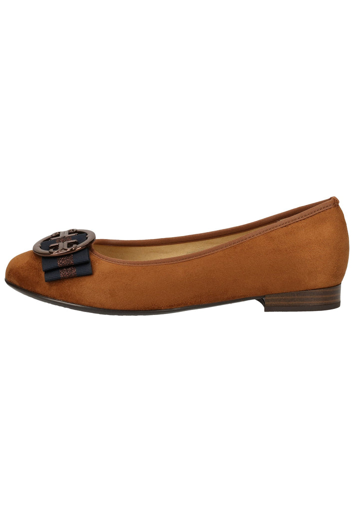 ara Ballerinas Textil Cognac