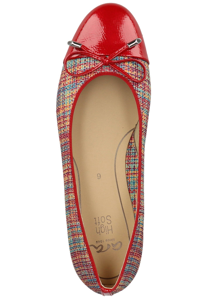 ara Ballerinas Textil Rot