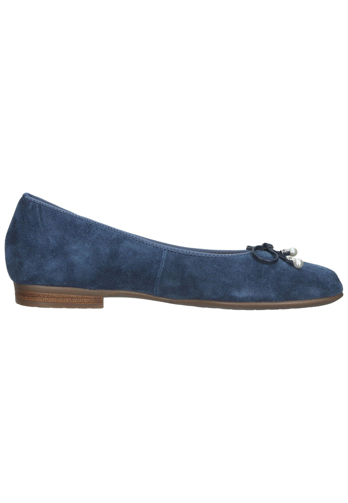 ara Ballerinas Veloursleder Dunkelblau
