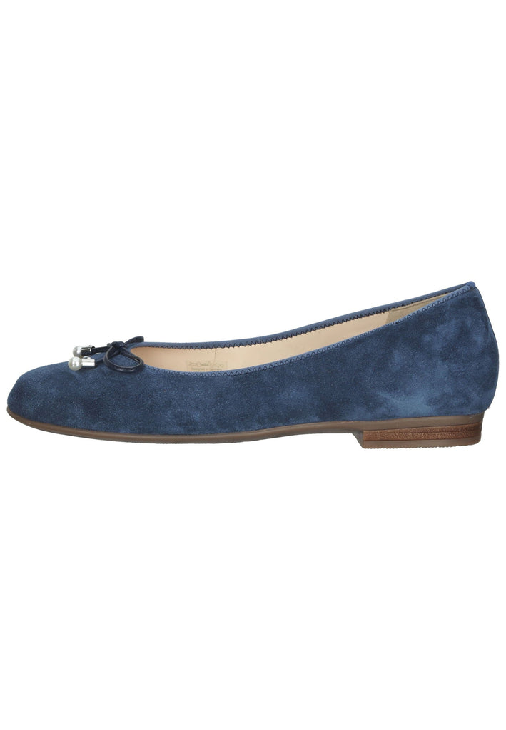 ara Ballerinas Veloursleder Dunkelblau