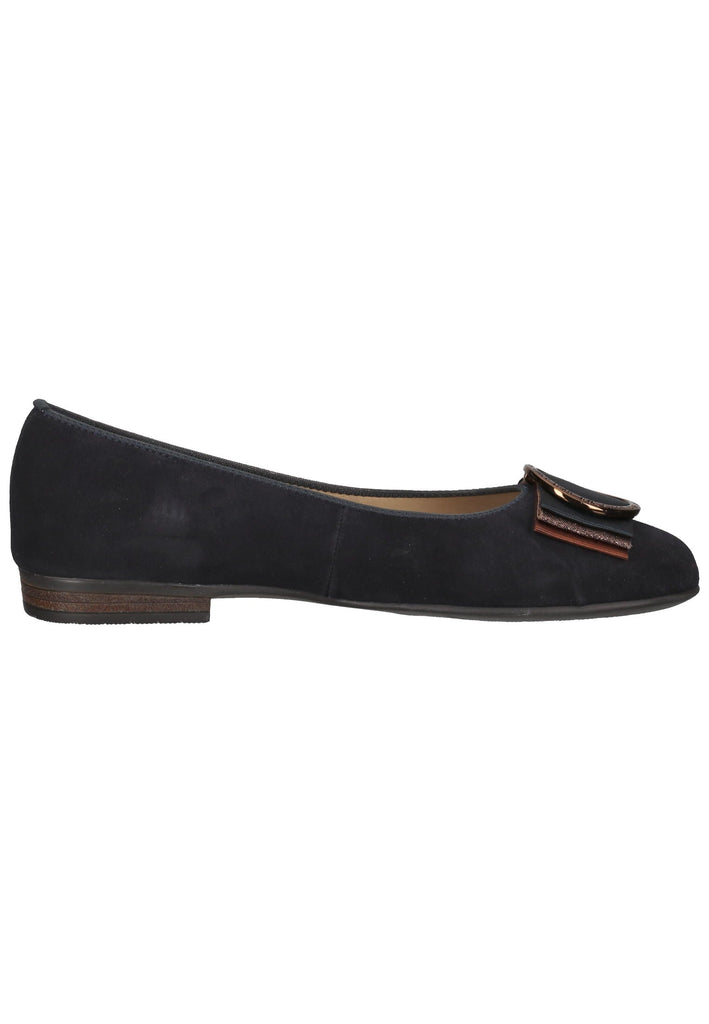ara Ballerinas Veloursleder Dunkelblau