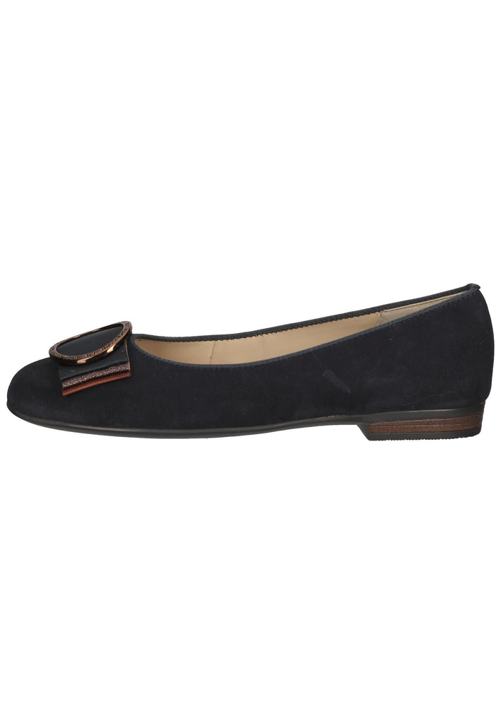 ara Ballerinas Veloursleder Dunkelblau