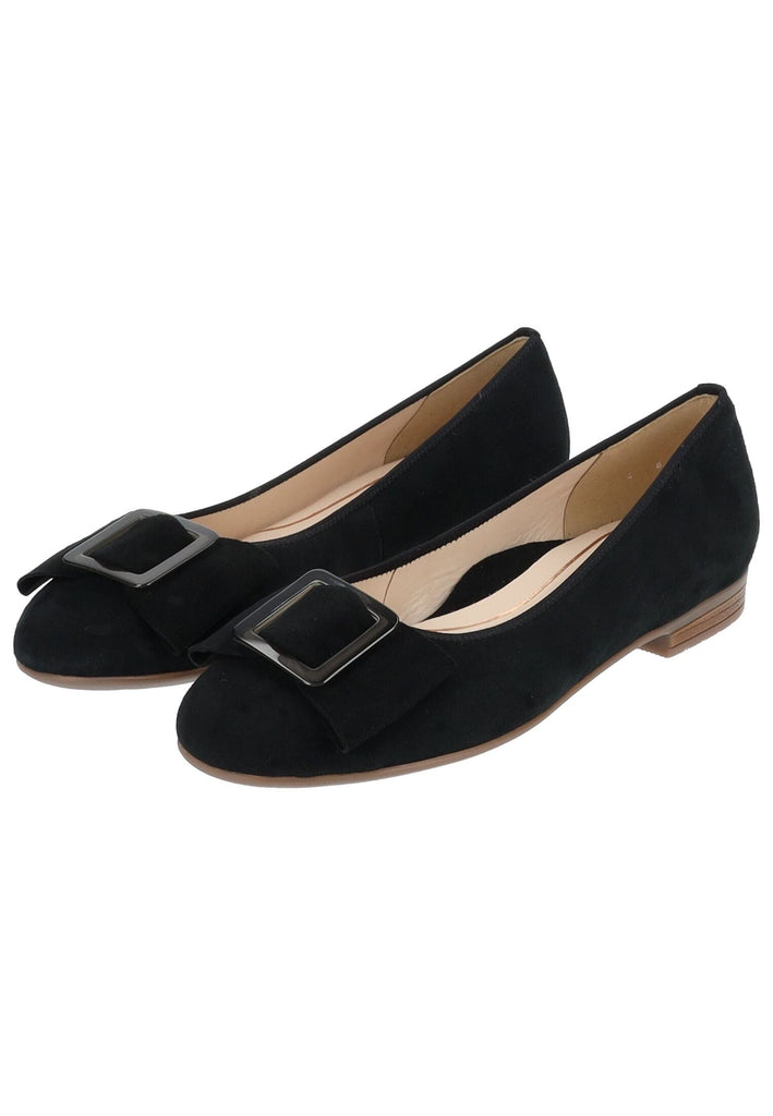 ara Ballerinas Veloursleder Schwarz