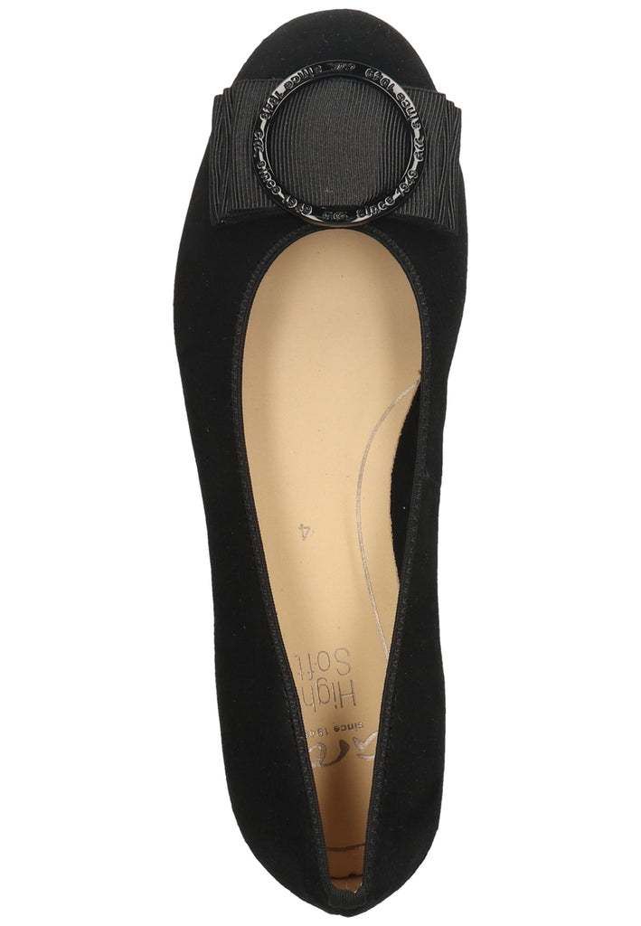 ara Ballerinas Veloursleder Schwarz