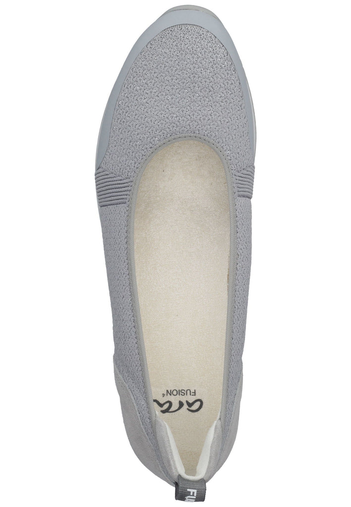 ara Ballerinas Veloursleder/Textil Grau