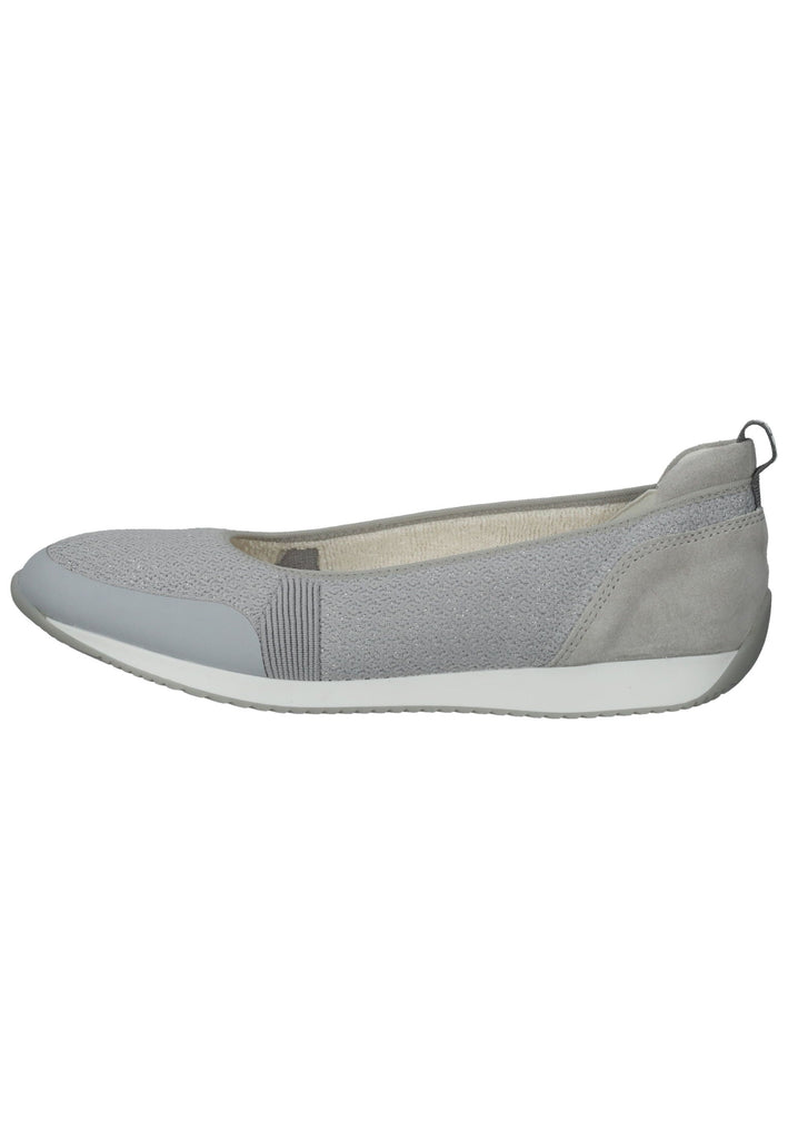 ara Ballerinas Veloursleder/Textil Grau