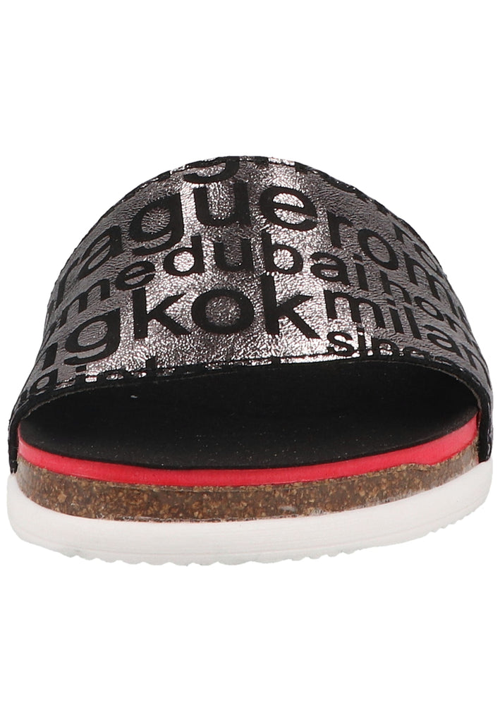 ara Pantoletten Glattleder Schwarz