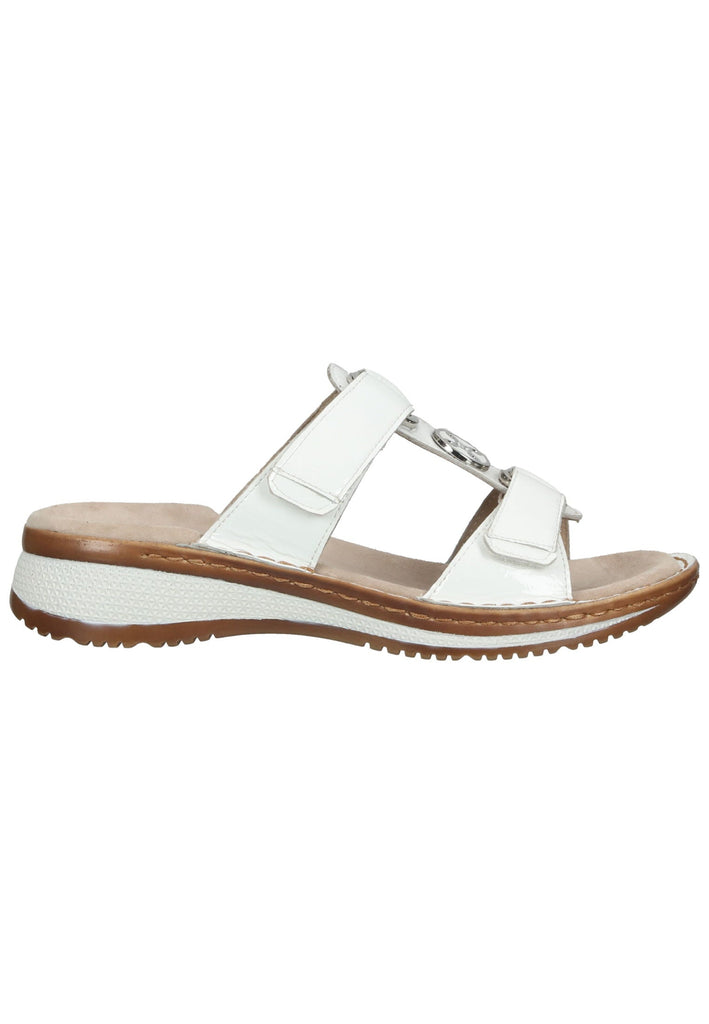 ara Pantoletten Glattleder Weiß