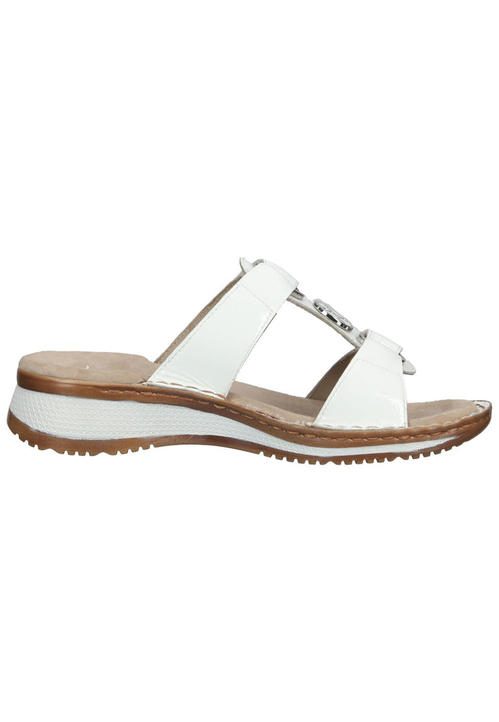 ara Pantoletten Glattleder Weiß