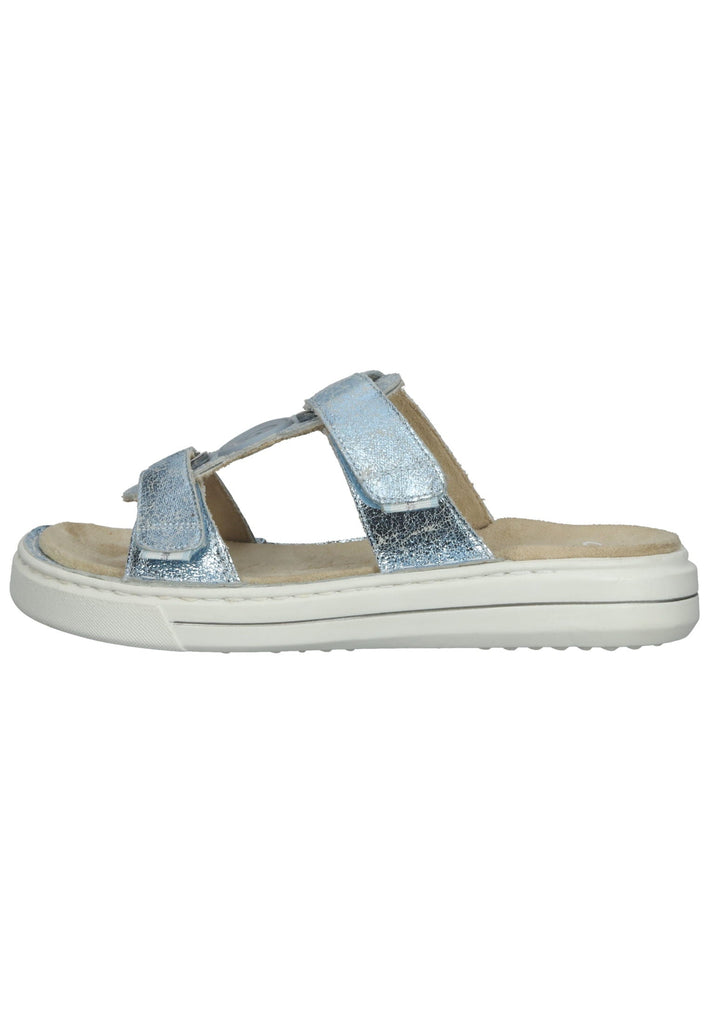 ara Pantoletten Leder Aqua