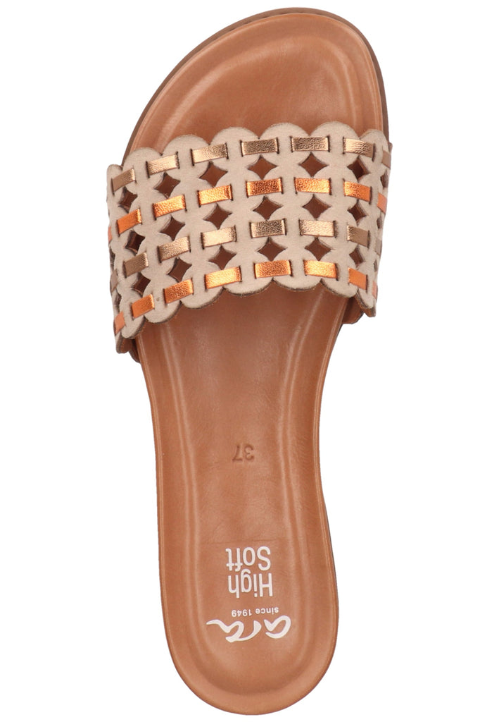 ara Pantoletten Leder Braun