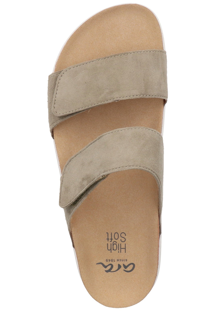 ara Pantoletten Leder Grün