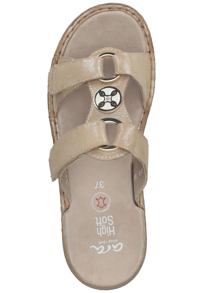 ara Pantoletten Leder Sand