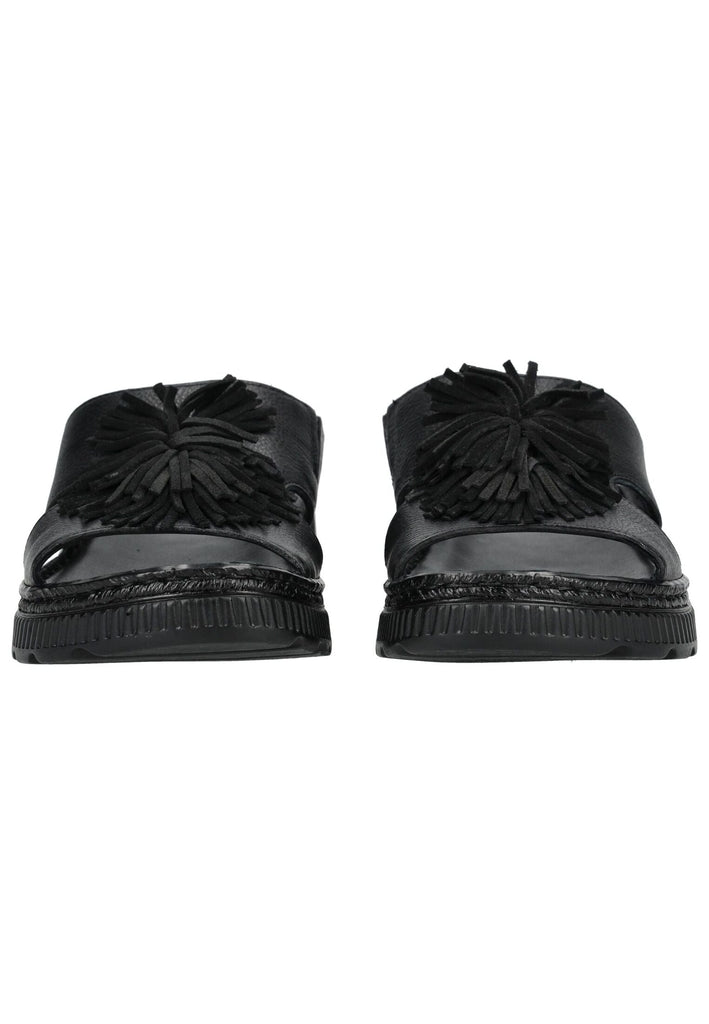 ara Pantoletten Leder Schwarz