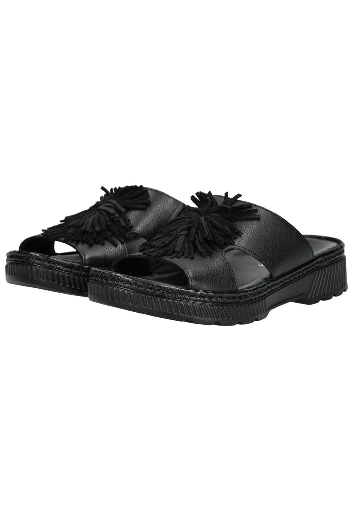 ara Pantoletten Leder Schwarz