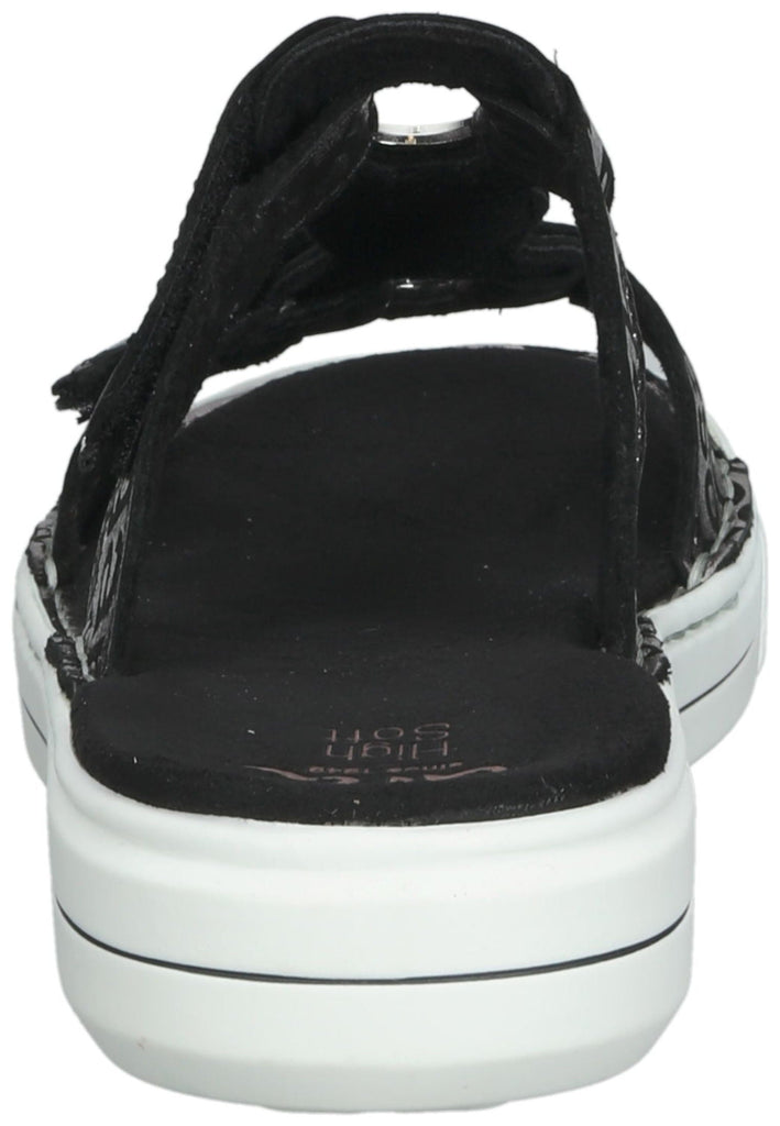 ara Pantoletten Leder Schwarz